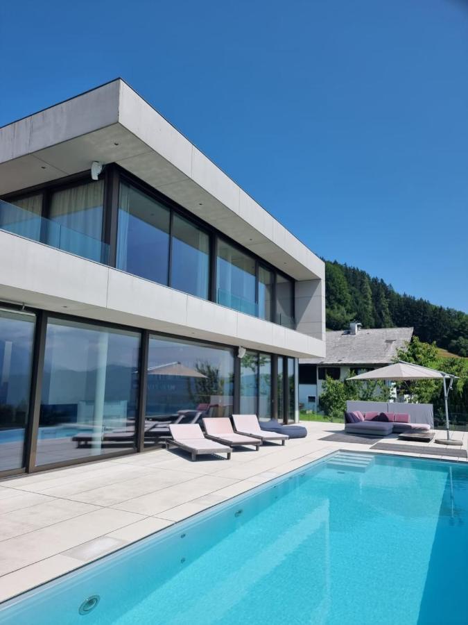 Attersee Luxury Design Villa With Dream Views, Large Pool And Sauna Nussdorf am Attersee Kültér fotó